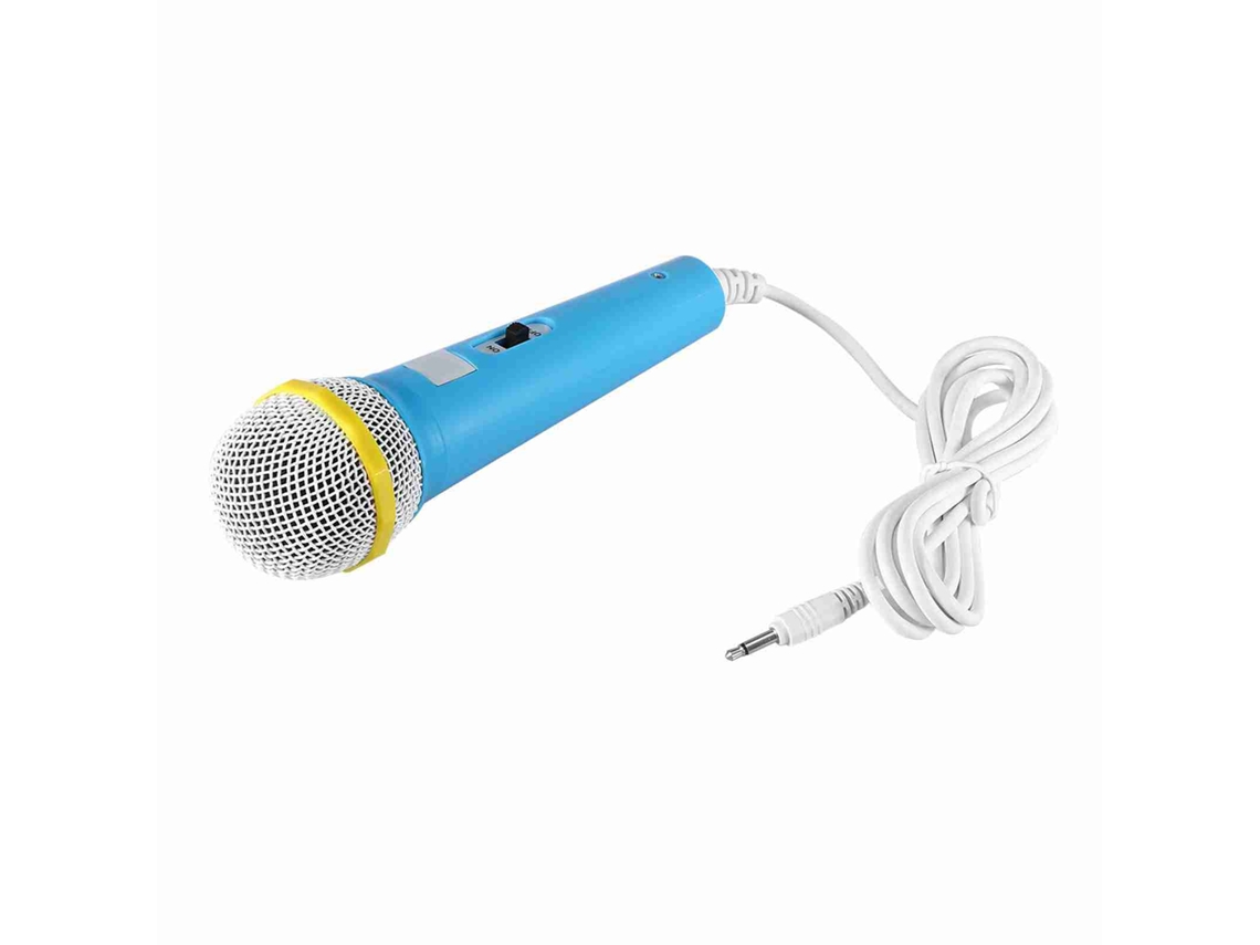 Microfone Infantil Para Crianças Com Música Vídeo E Contos Para Festas (azul)