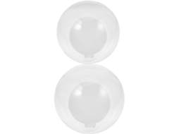 Conjunto de 2 Luminárias Pendentes Esféricas de Vidro com Dupla Camada, Design Moderno Exclusivo, Decorativas e SFUSHOS