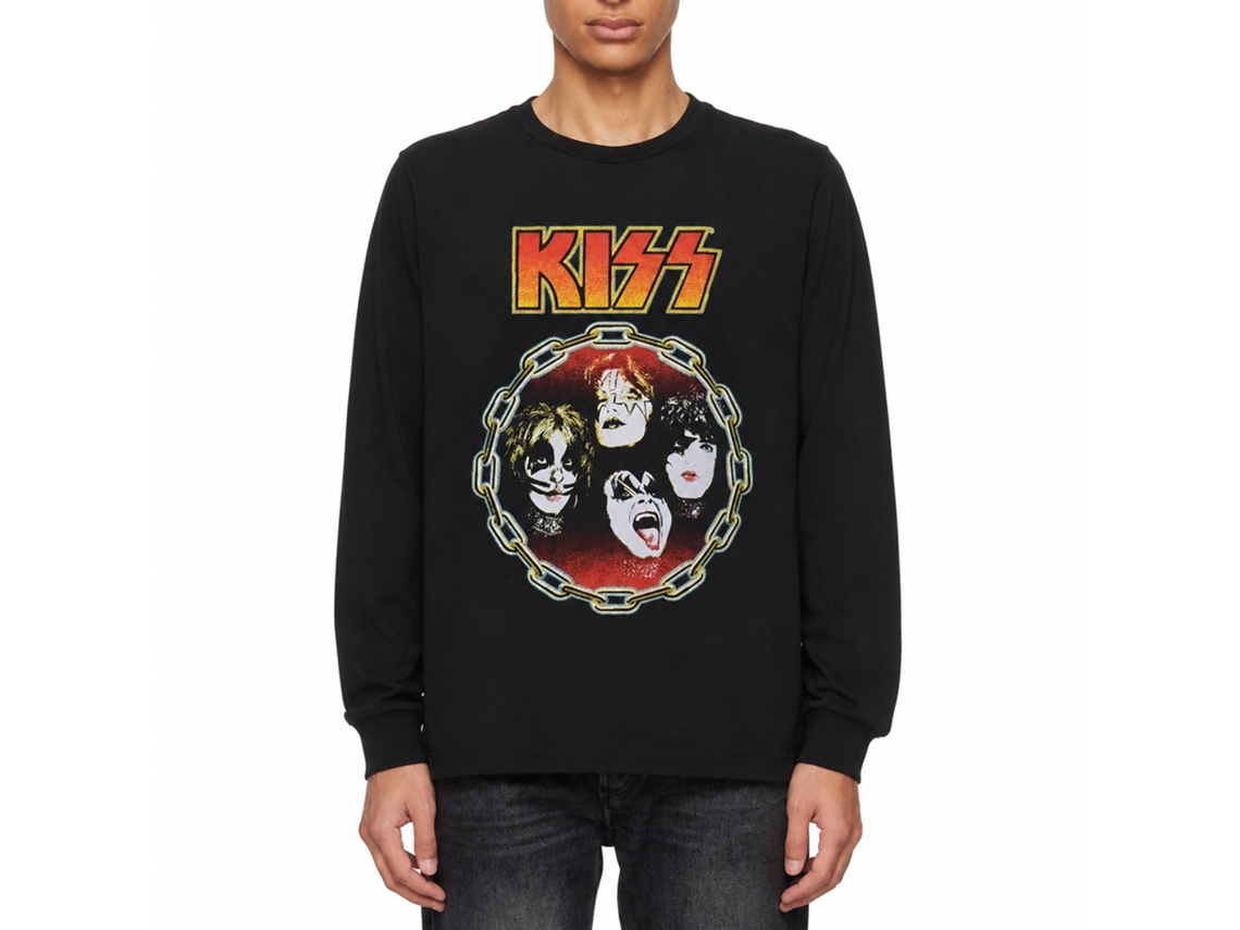 Kiss You Wanted The Best Long Sleeve T-shirt Unisex Adults Size:m