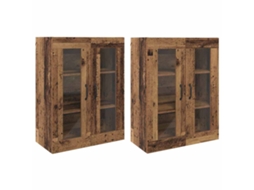 Armários de parede, 2 peças, Madeira Antique, EXCLUSIVO DA MAISON