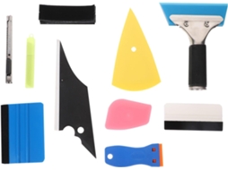 Kit De 28 Peças Para Aplicação De Película Nos Vidros Do Carro Com Ferramentas De Plástico Leves.