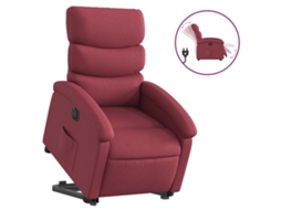 Electric Stand Up Recliner Chair, Electric Stand Up Recliner Chairs Vidaxl Vermelho Tecido