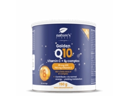 Golden Q10 Coenzima Q10, Vitamina C, Ácido Fólico e Vitaminas do Complexo B 150 G NATURES FINEST