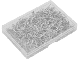 Aunmas 500-alfinetes Em Aço Inoxidável Formato De T, 27mm E 1, 06-polegadas, Com Caixa Plástica Para Costura, Artesanato