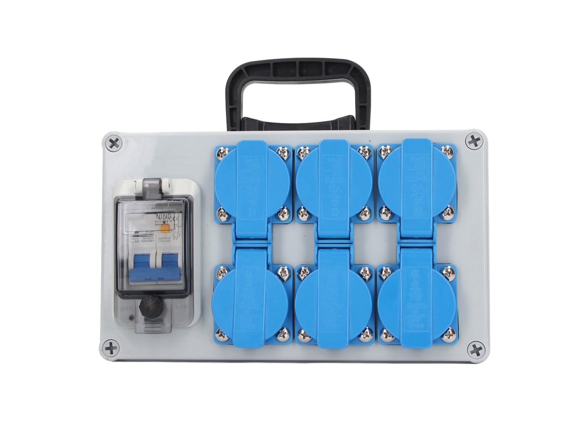 Laxiscreed Unidade De Distribuição De Energia 250v 16a Com Interruptor De Circuito 230v 40a