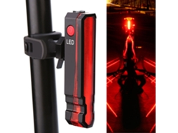 Luz De Advertência De Segurança Para Lanterna Traseira De Bicicleta Led A Laser Recarregável Por Usb