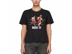 Rockinstone Rocky Movie Knock Out Black Adult T-shirt Size:l