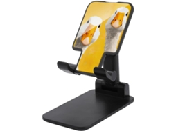 Dois Patos De Pescoço Comprido Em Um Suporte Amarelo Dobrável E Ajustável Para Celular, Ideal Para Mesa