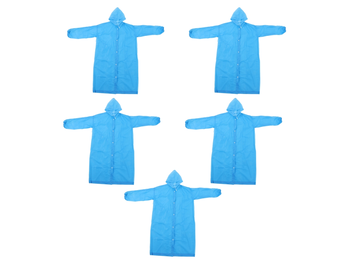 Impermeável com Capuz Eva Adulto Azul Reutilizável