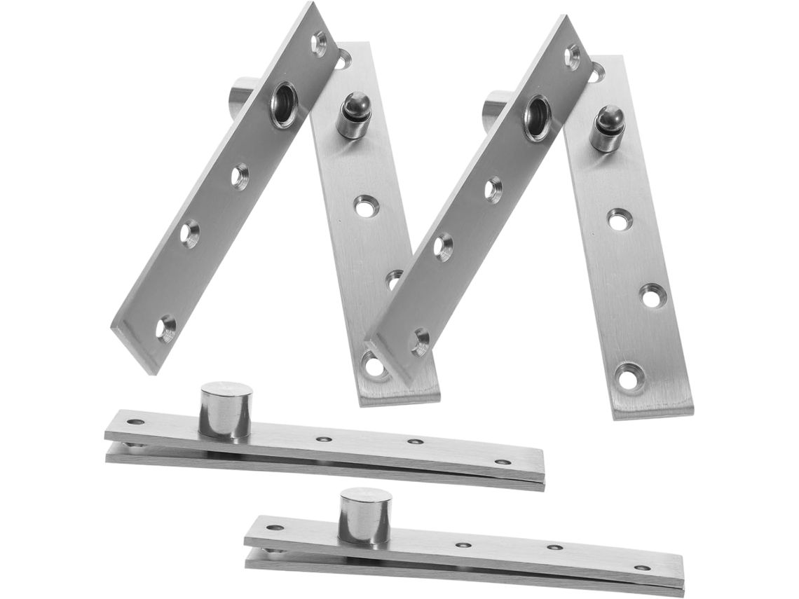 Conjunto de 4 Dobradiças Pivotantes em Aço Inoxidável com Ângulo Central para Portas SFUSHOS