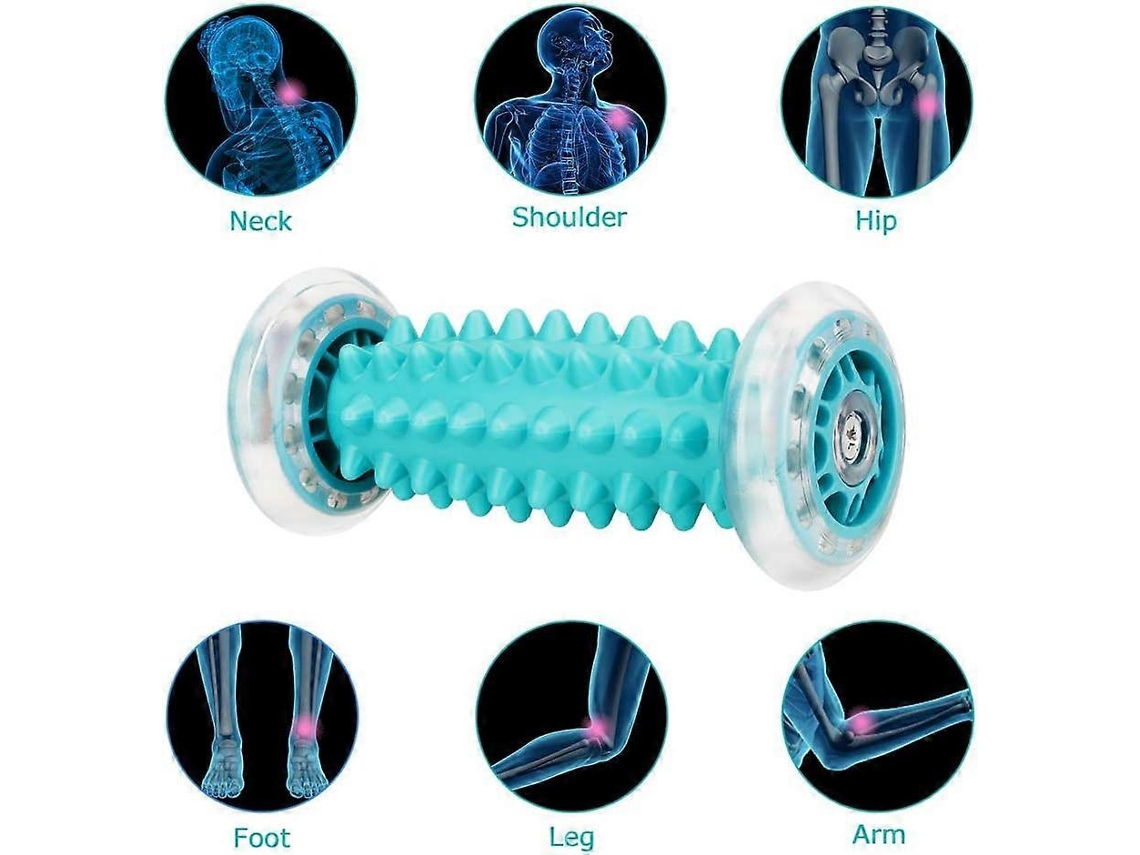 Lurelia Kit De Massagem Para Pés, Rolo E Bola, Relaxamento, Tpr, 16.8 X Cm, Design Ergonómico