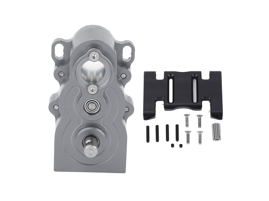 Mali caixa de Engrenagens Rc Vertical Cnc Alumínio para Carro Controle Remoto 1/10 Scx10 Peças de Upgrade Cor Titânio
