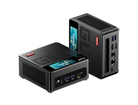 Mini Pc Aoostar Gem12 Pro Max Amd Ryzen 7 8845hs 8 Core Max 5.1ghz 32gb Ddr5 Ram 1tb Ssd Wifi 6 Com Ecrã Desbloqueio Por Impressão Digital