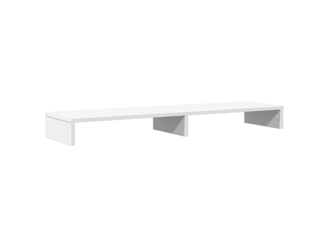 Monitor Stand, Monitor Stands Vidaxl Branco Madeira Processada (100 X 27 X 10 Cm)