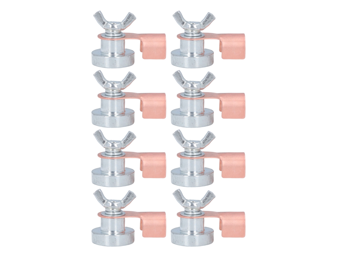 Laxiscreed Acessórios De Aterramento Para Soldagem, Pack Com 8 Peças Metálicas Portáteis