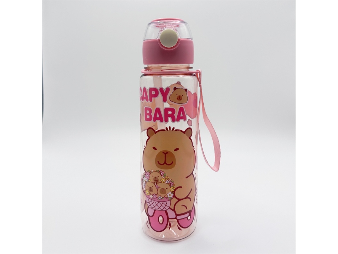 Garrafa de Água Durável de 700ml , Livre de Bpa. MDUG (rosa Transparente)