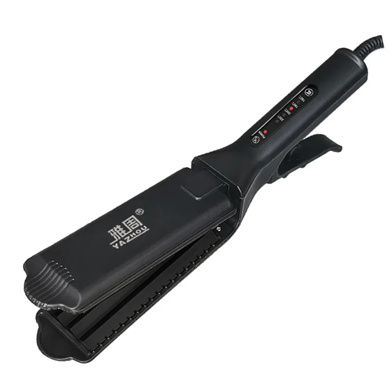 (preto) Modelador De Cachos Feminino Para Dar Volume, Material De Cerâmica Turmalina, Placa Ondulada Com Três Dentes