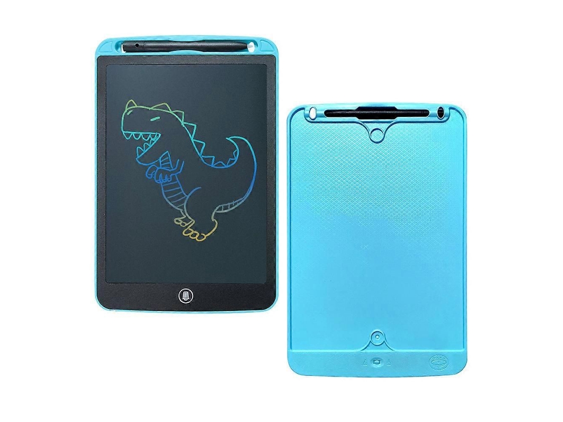 Tablet De Escrita Lcd De 10 Polegadas Na Cor Azul, Com Botão De Apagar, Para Desenho E Aprendizado
