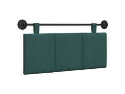 Conjunto 1 Cabeceira Suspensa Vidaxl Verde Veludo (110 X 55 X 5 Cm)