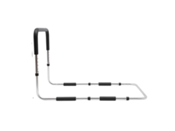 Barra De Apoio Lateral, Capacidade De 136 Kg, Altura Ajustável, Preto