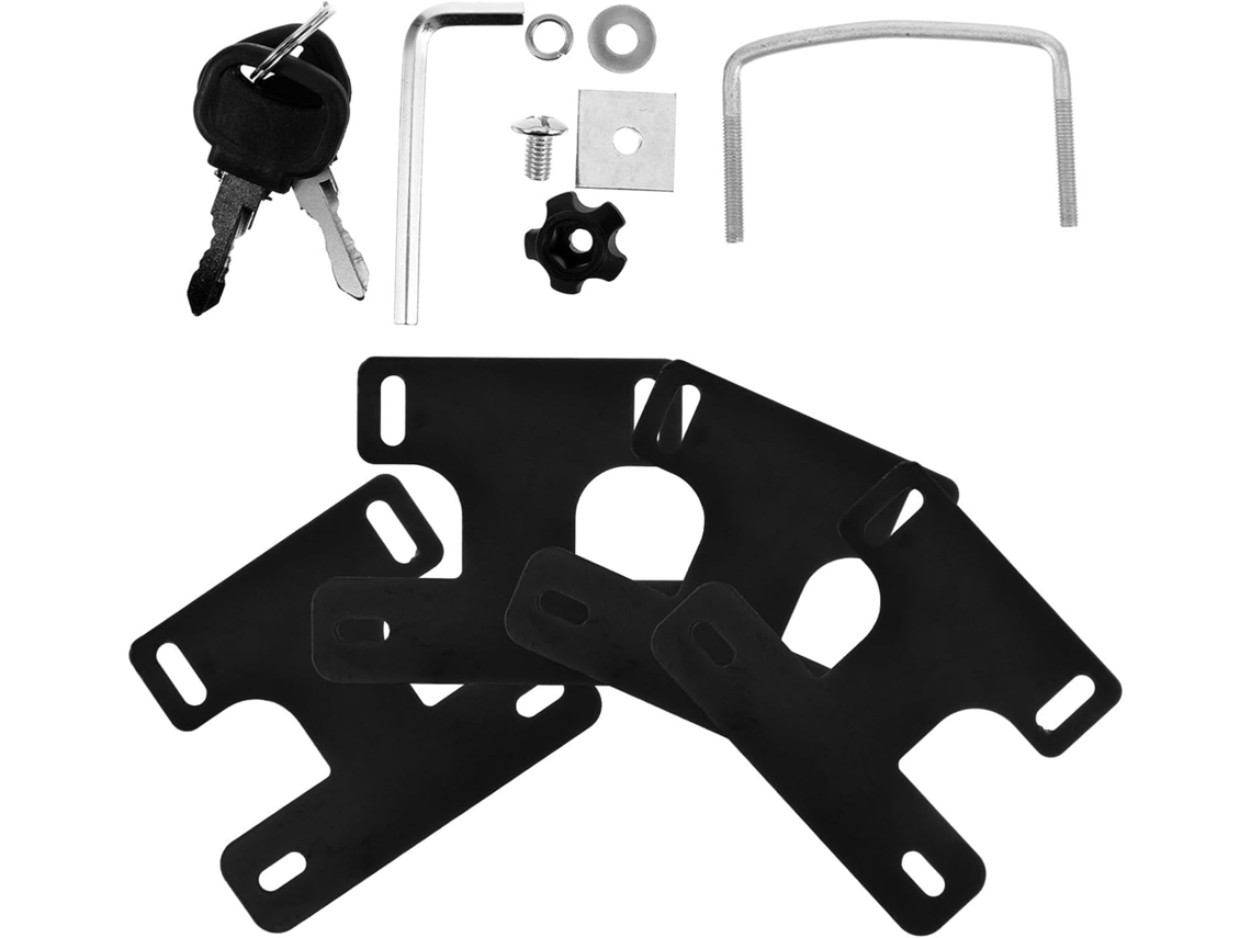 Clips De Fixação Em Ferro Preto Para Barras Transversais Rack Teto Carro,conjunto Com 4 Unidades