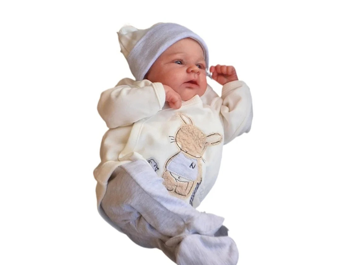 Boneca Reborn Realista De 49cm Coleção E Presente Ideal