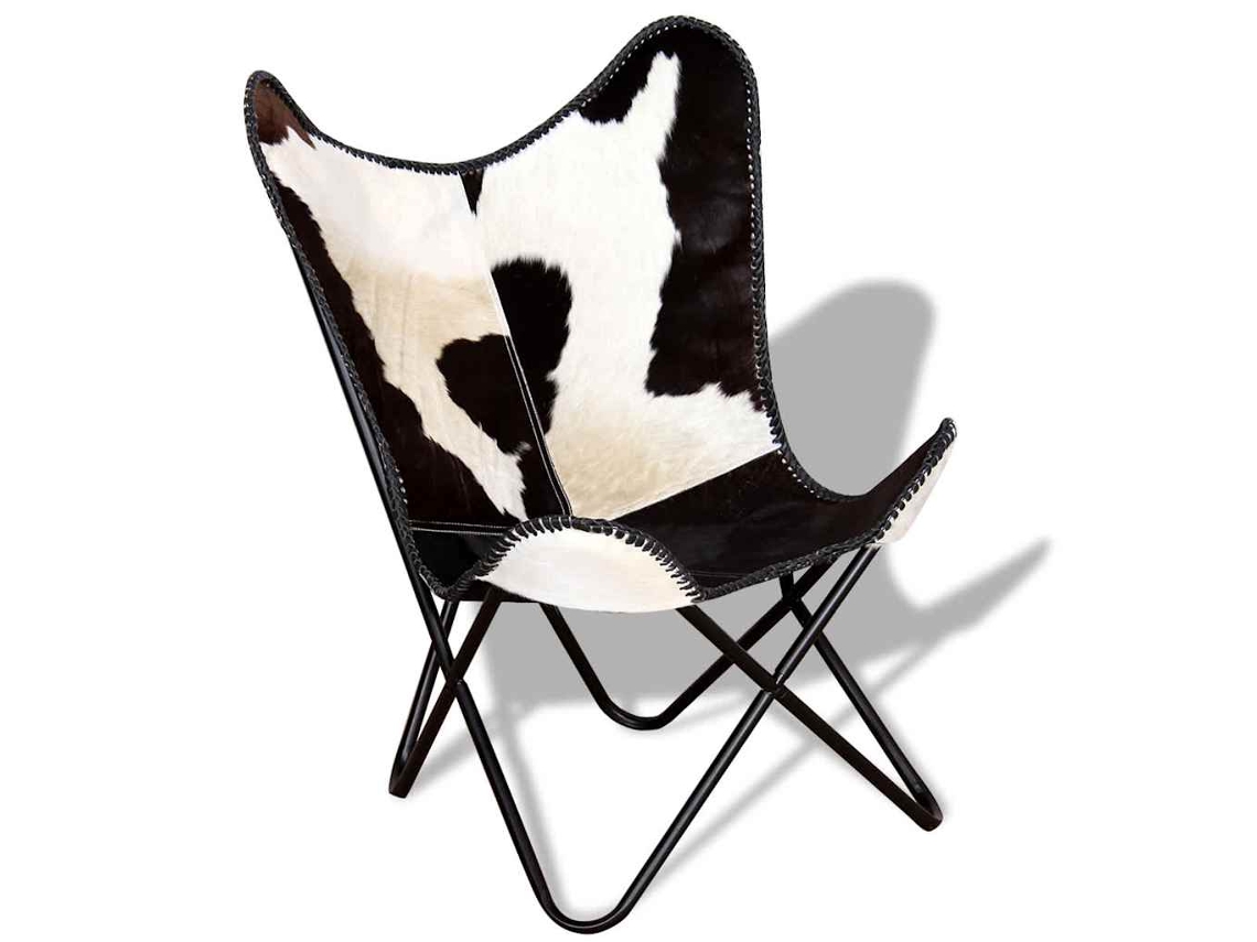 Butterfly Chair, Butterfly Chairs Vidaxl Preto Couro