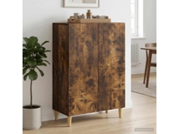 Vidaxl Buffet Carvalho Fumado 66 X 34,5 X 95 Cm Derivados De Madeira
