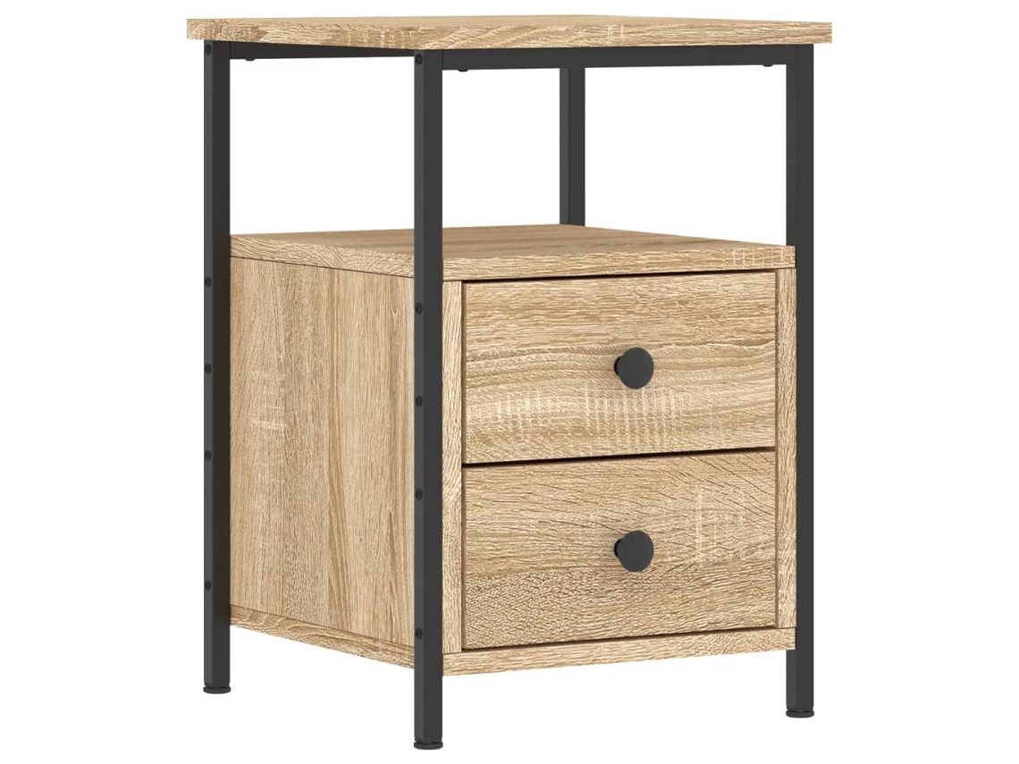 Mesa de Cabeceira Derivados de Madeira Carvalho Sonoma MAISON EXCLUSIVE (34x35,5x50 cm)