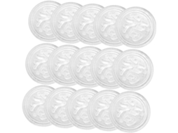 Holibanna Conjunto De 100 Protetores Mesa Vidro Com Ventosa Dupla Face, Espaçadores De Silicone Antiderrapantes Para