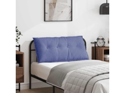Vidaxl Travesseiro Para Costas Azul Jeans 100 X 19 X 50 Cm Tecido