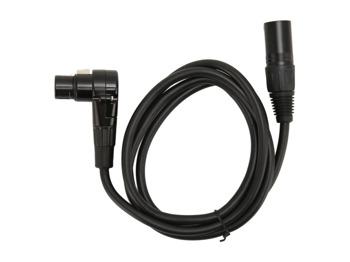 Cable Micrófono Xlr Macho a Hembra, Ángulo 90°, 3 Pines, Plata, 1,5 m | S/MARCA