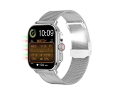 Smartwatch I120 1.95 Polegadas Bluetooth Chamada Monitoramento de Saúde Mais de 100 Modalidades Esportivas Ip76 em Prova D Água Prata Bestvite
