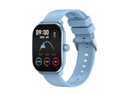 (Azul) Smartwatch com tela quadrada HD de 2,1 polegadas em tecido, compatível com chamadas Bluetooth e monitoramento de saúde.