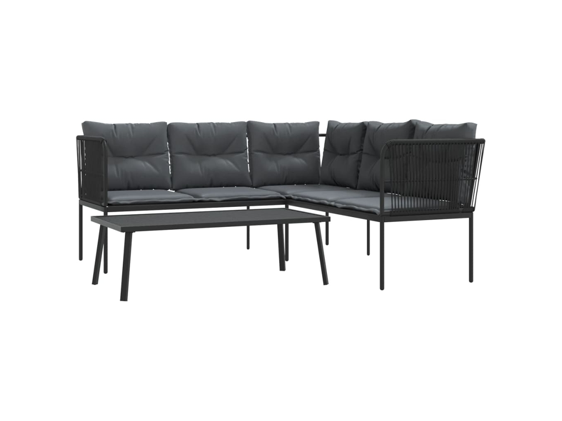 Sofa Set, Sofa Sets Vidaxl Preto Aço (n/a)