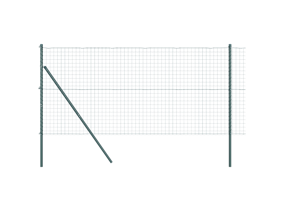 Conjunto 1 Cerca Externa Vidaxl Verde Aço (10 X 1 M)