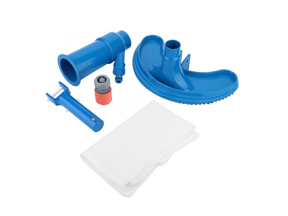 Limpador Portátil Piscinas Saco Malha Escova