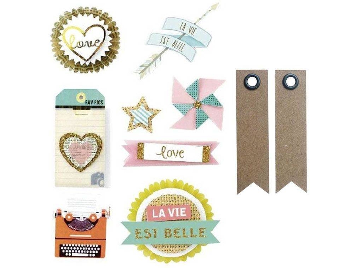 Adesivos + Etiquetas GRAINE CRÉATIVE Fun Efeito 3D