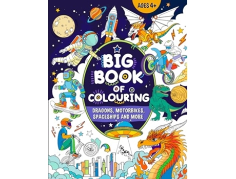 Livro Big Book of Colouring for Boys For Children Ages 4 de FairyWren Publishing (Inglês)