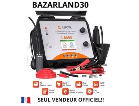Bazarland30.ancel L8000 Evap Máquina De Fumaça De Dupla Função Modo De Diagnóstico Tela Lcd Sistemas Turbo Testador Analisador De Vazamento