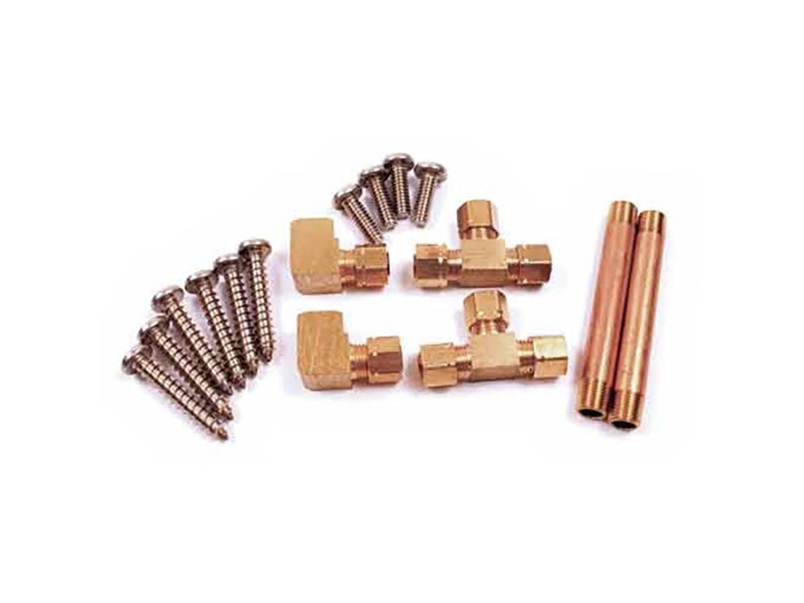Conjunto de Conectores de Cilindro Duplo Douradoindemar
