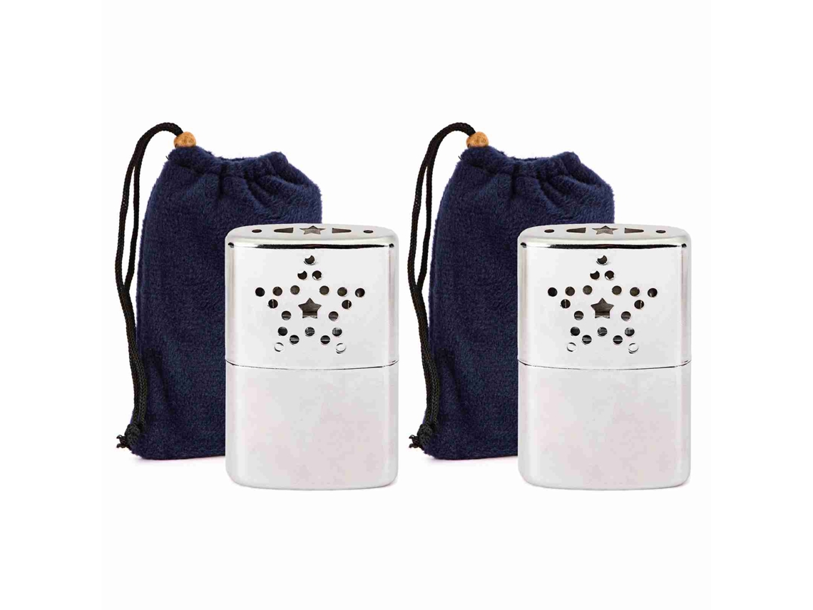 Aquecedor de Mãos Metálico Portátil Outdoor 2un