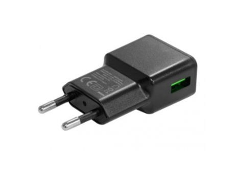 Carregador Grabn Go Compacto Leve Duplo PARTEL Rede Preto
