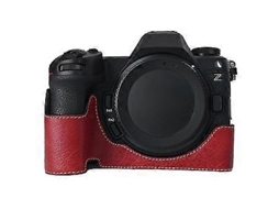 Corpo De Câmera Compatível Com Nikon Z6 Iii, Capa Protetora De Couro Pu Com Recorte Grande E Textura De Lichia Brilvibera (vermelha)