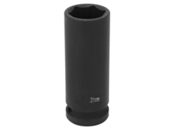 Chave De Impacto Profunda Métrica 1/2 Polegada 21mm 6 Pontos Hexagonal Socket Pneumática