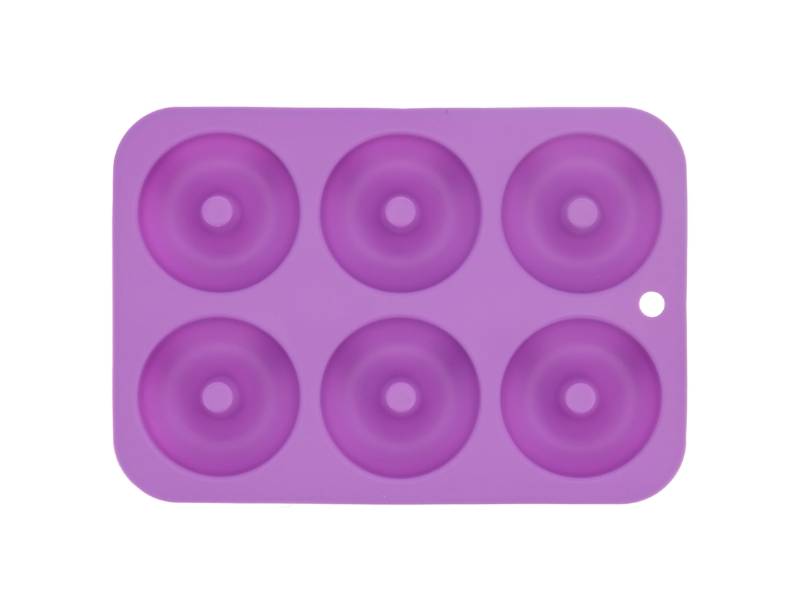 Forma de Donut de 6 Moldes Silicone LAXISCREED