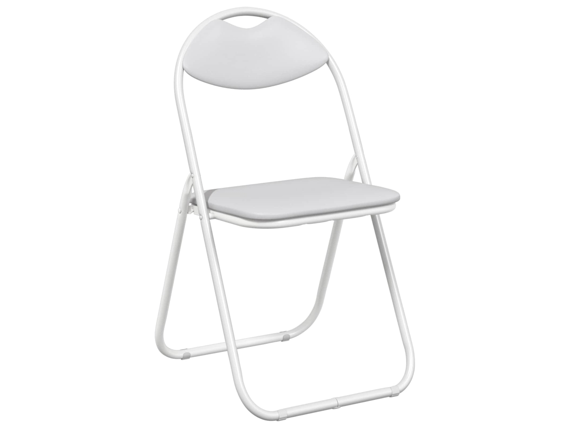 Conjunto 8 Cadeira De Jantar Vidaxl Branco Aço (48 X 43,5 X 81 Cm)