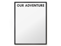 Magnetic Board Our Adventure For The Living Room Espelharte (60x80 Cm)