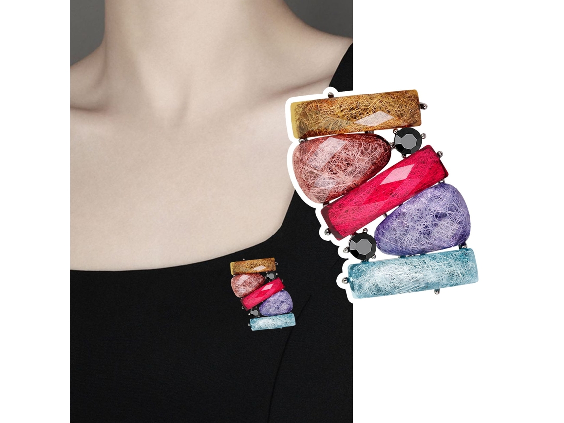 Broche De Piedra De Estrás Para Ropa