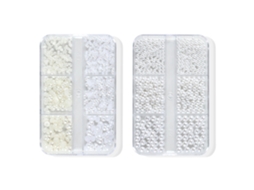 Conjunto De 2 Peças De Arte Para Unhas Mistas Suprimentos Para Arte Em Unhas Pérolas Redondas Acessórios Para Unhas Com Glitter -Estilo2 ZMDECQNA 2 Un
